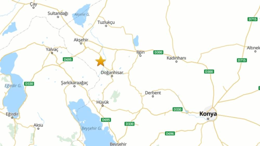 Konya 3.5 büyüklüğündeki depremle sallandı 